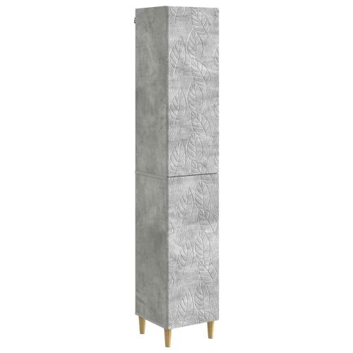 Комплект шкафове 2 pcs Бетонно сиво Инженерна дървесина