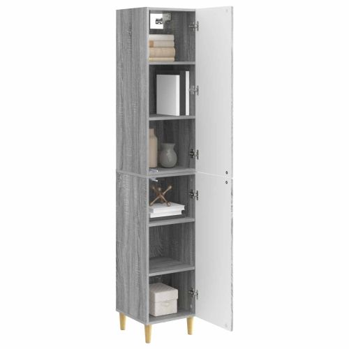 Комплект шкафове 2 pcs Сив Сонома Инженерна дървесина