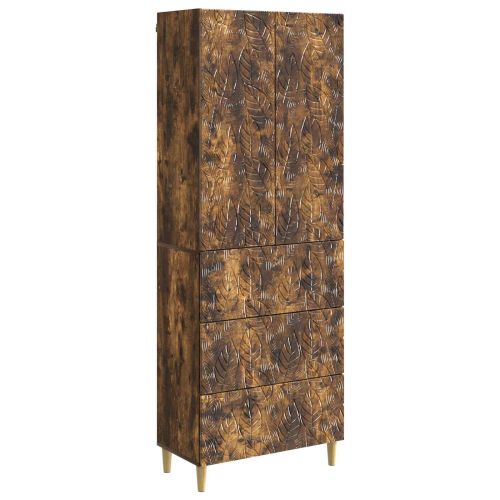 Комплект шкафове 2 pcs Опушен дъб 66 x 34,5 x 90 см