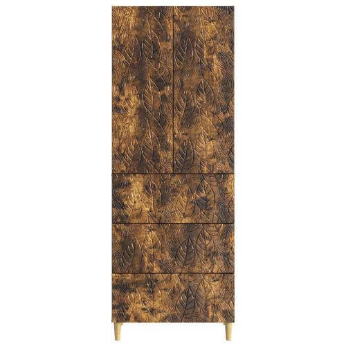 Комплект шкафове 2 pcs Опушен дъб 66 x 34,5 x 90 см