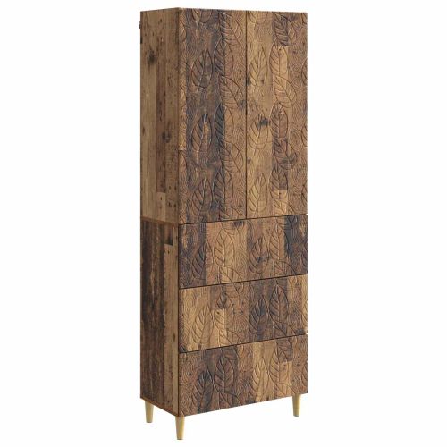 Комплект шкафове 2 pcs Старо дърво 66 x 34,5 x 90 см