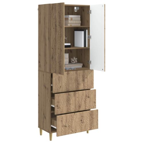 Комплект шкафове 2 pcs Дъб артизан 66 x 34,5 x 90 см