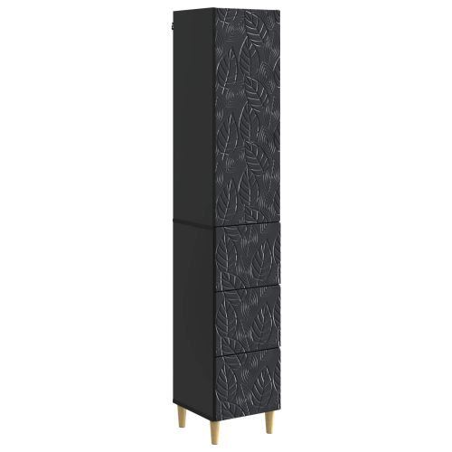 Комплект шкафове 2 pcs Черно 33 x 34,5 x 90 см