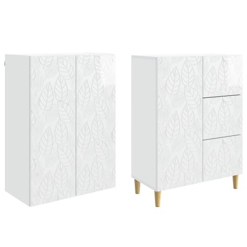 2 pcs Бял гланц
