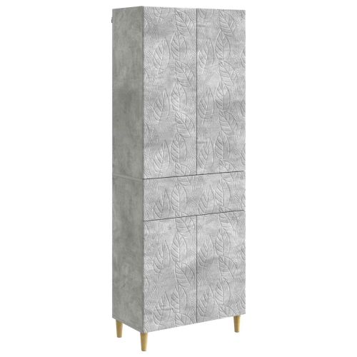 Комплект шкафове 2 pcs Бетонно сиво Инженерна дървесина