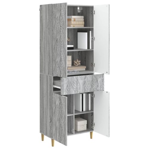 Комплект шкафове 2 pcs Сив Сонома Инженерна дървесина