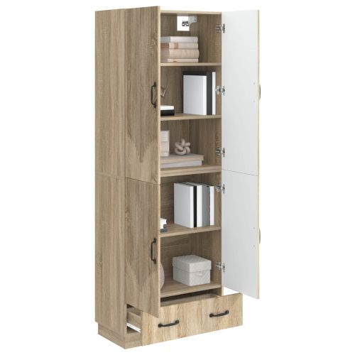 Комплект шкафове 2 pcs Дъб сонома Инженерна дървесина