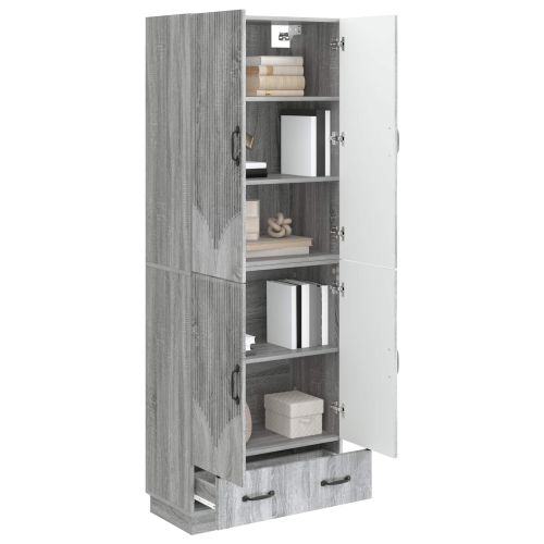 Комплект шкафове 2 pcs Сив Сонома Инженерна дървесина