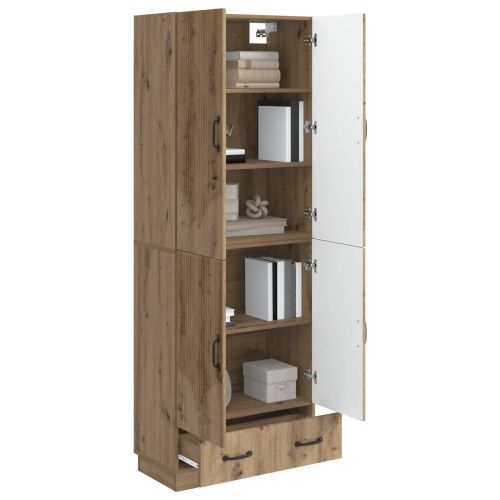 Комплект шкафове 2 pcs Дъб артизан Инженерна дървесина