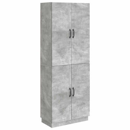 Комплект шкафове 2 pcs Бетонно сиво Инженерна дървесина