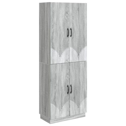Комплект шкафове 2 pcs Сив Сонома Инженерна дървесина