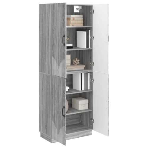 Комплект шкафове 2 pcs Сив Сонома Инженерна дървесина