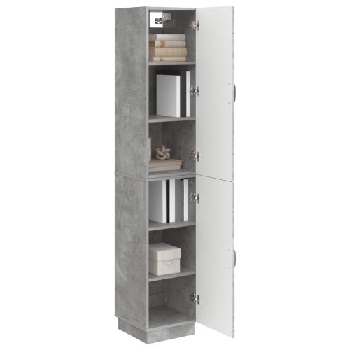 Комплект шкафове 2 pcs Бетонно сиво Инженерна дървесина