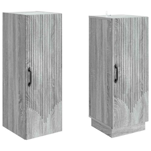 Комплект шкафове 2 pcs Сив Сонома Инженерна дървесина
