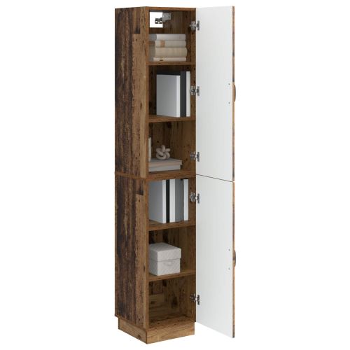 Комплект шкафове 2 pcs Старо дърво Инженерна дървесина