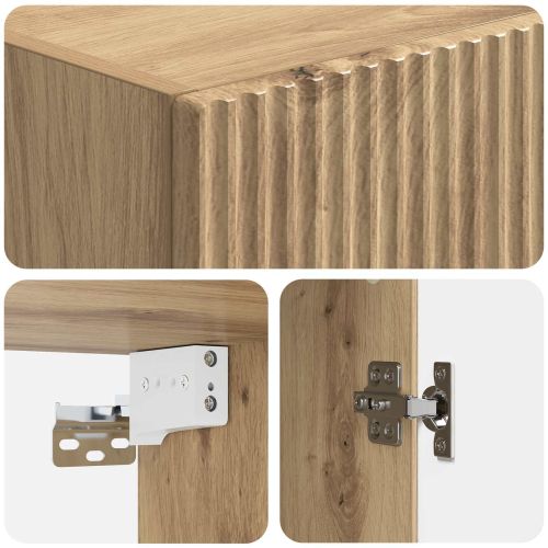 Комплект шкафове 2 pcs Дъб артизан Инженерна дървесина