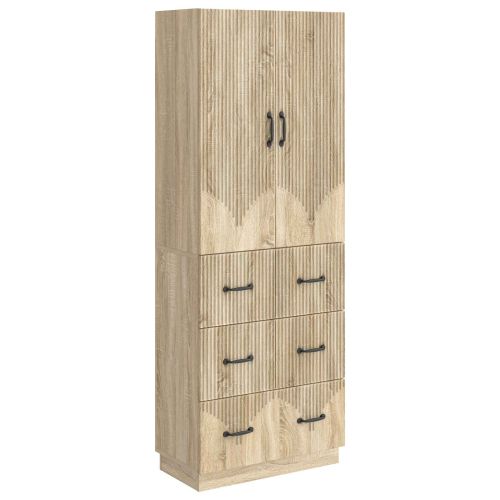 Комплект шкафове 2 pcs Дъб сонома 66 x 34,5 x 87 см