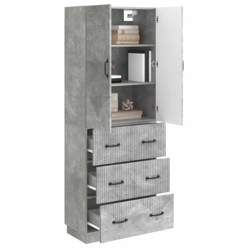 Комплект шкафове 2 pcs Бетонно сиво 66 x 34,5 x 87 см
