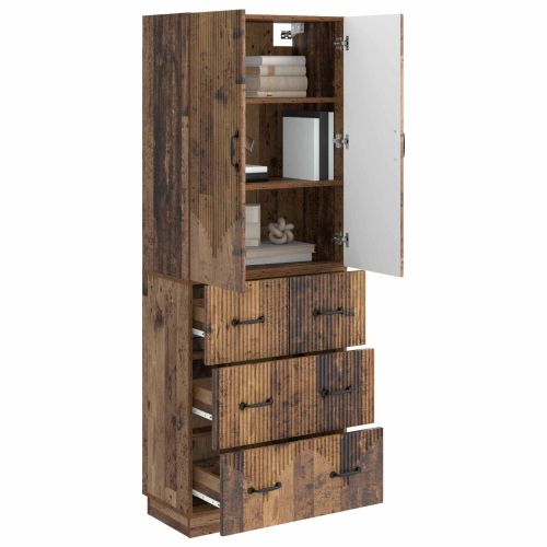 Комплект шкафове 2 pcs Старо дърво 66 x 34,5 x 87 см
