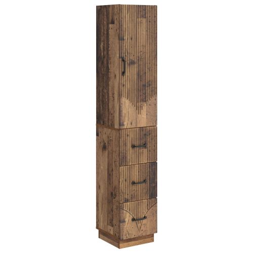 Комплект шкафове 2 pcs Старо дърво 33 x 34,5 x 87 см