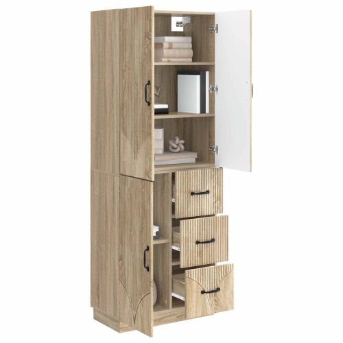 Комплект шкафове 2 pcs Дъб сонома Инженерна дървесина