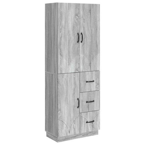 Комплект шкафове 2 pcs Сив Сонома Инженерна дървесина