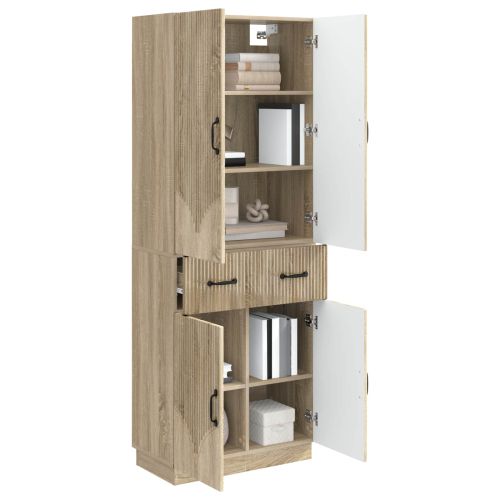 Комплект шкафове 2 pcs Дъб сонома Инженерна дървесина