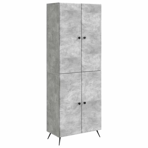 Комплект шкафове 2 pcs Бетонно сиво Инженерна дървесина