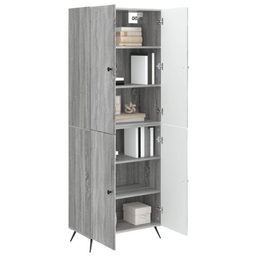 Комплект шкафове 2 pcs Сив Сонома Инженерна дървесина