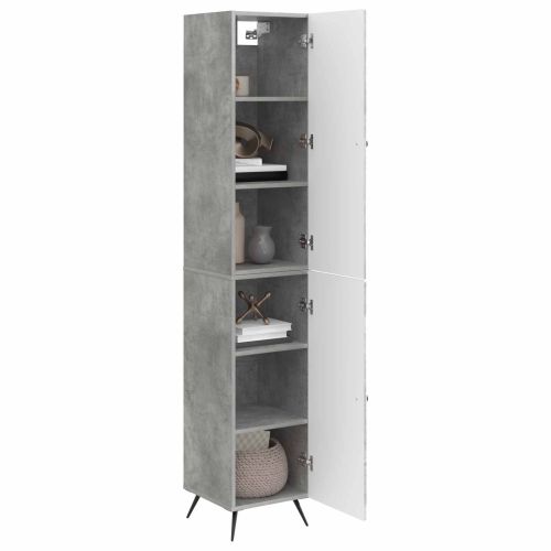 Комплект шкафове 2 pcs Бетонно сиво Инженерна дървесина
