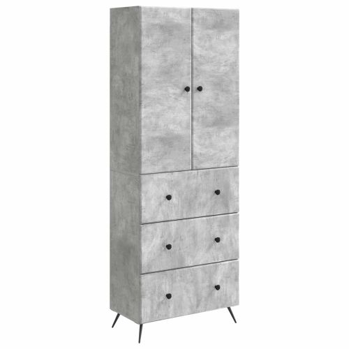 Комплект шкафове 2 pcs Бетонно сиво 66 x 34,5 x 90 см