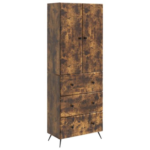 Комплект шкафове 2 pcs Опушен дъб 66 x 34,5 x 90 см