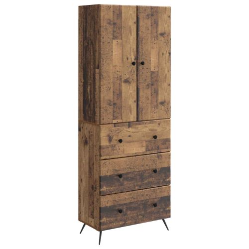 Комплект шкафове 2 pcs Старо дърво 66 x 34,5 x 90 см