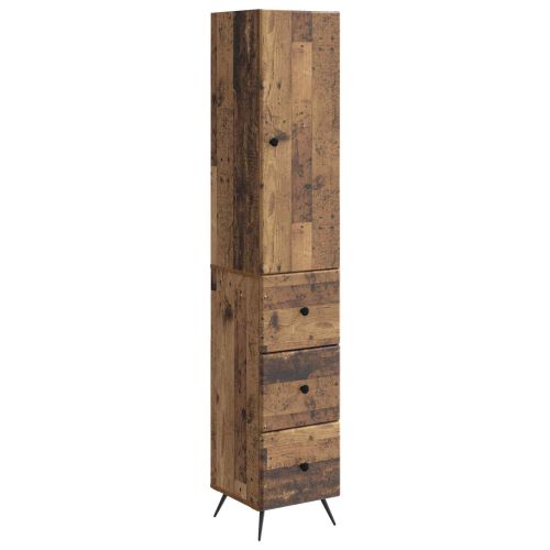 Комплект шкафове 2 pcs Старо дърво 34,5 x 34,5 x 90 см