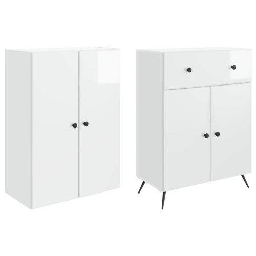 2 pcs Бял гланц