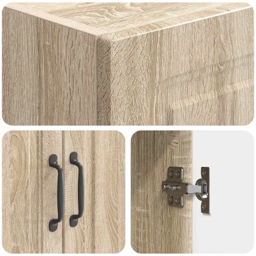 Комплект шкафове 2 pcs Дъб сонома Инженерна дървесина
