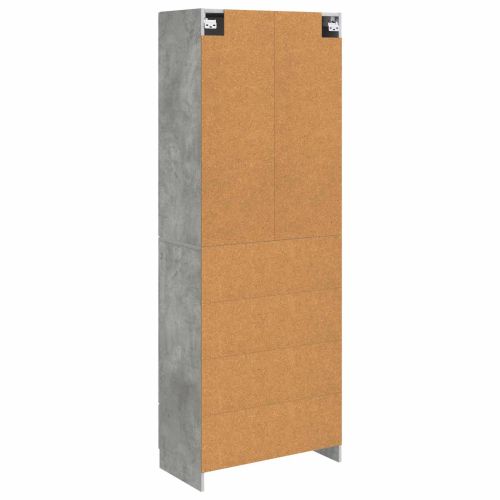 Комплект шкафове 2 pcs Бетонно сиво Инженерна дървесина
