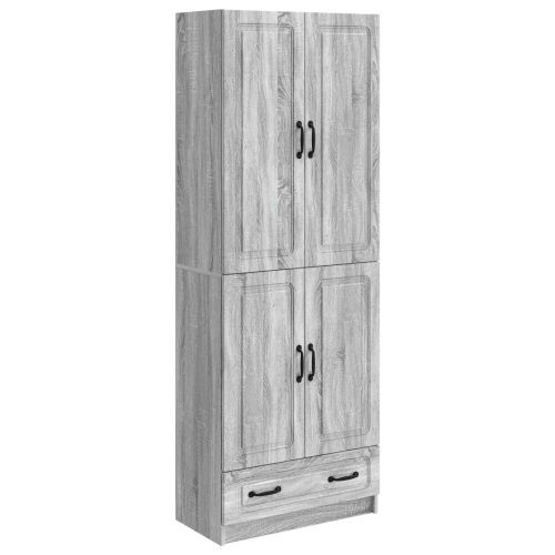 Комплект шкафове 2 pcs Сив Сонома Инженерна дървесина