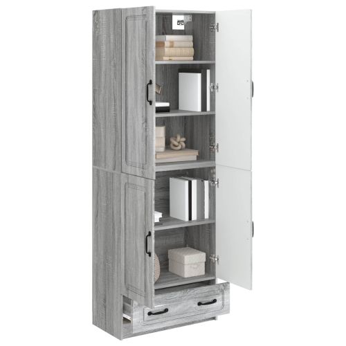 Комплект шкафове 2 pcs Сив Сонома Инженерна дървесина
