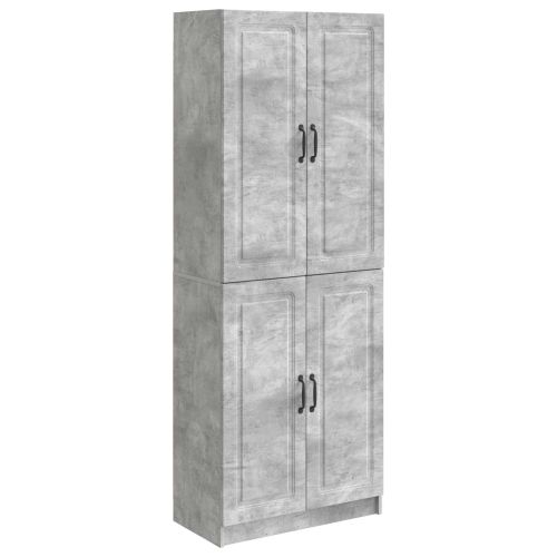 Комплект шкафове 2 pcs Бетонно сиво Инженерна дървесина