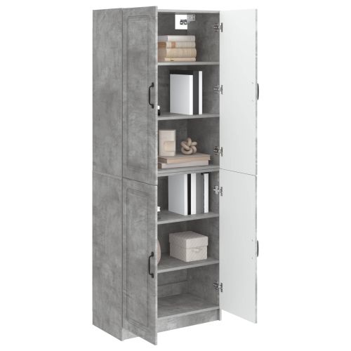 Комплект шкафове 2 pcs Бетонно сиво Инженерна дървесина