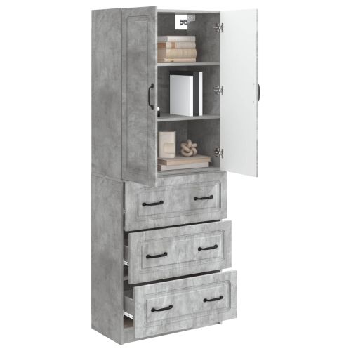 Комплект шкафове 2 pcs Бетонно сиво 66 x 34,5 x 87 см