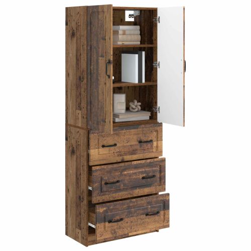 Комплект шкафове 2 pcs Старо дърво 66 x 34,5 x 87 см