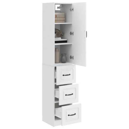 Комплект шкафове 2 pcs Бял гланц 33 x 34,5 x 87 см