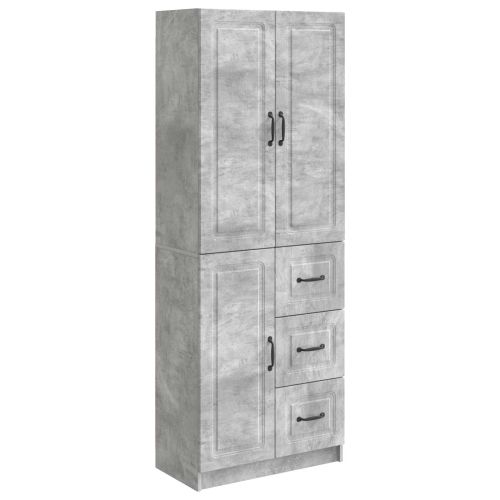 Комплект шкафове 2 pcs Бетонно сиво Инженерна дървесина
