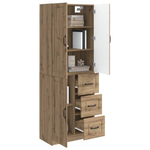 Комплект шкафове 2 pcs Дъб артизан Инженерна дървесина