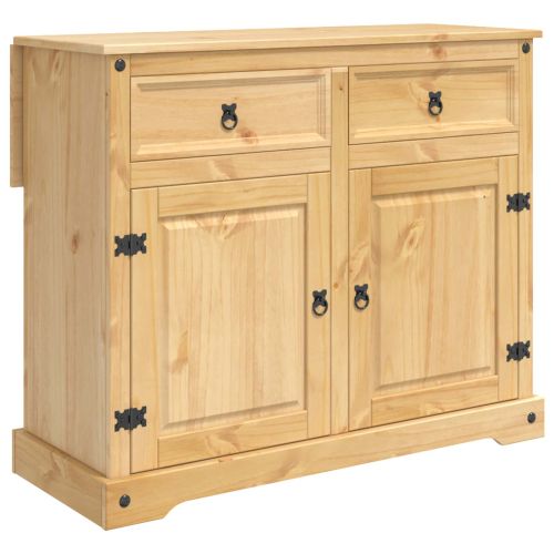 Кухненска количка с врата 2 pcs Пчелен восък 112 x 70 x 91,5 см