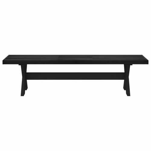 Пейка за хранене NOAIN 180 x 41 x 45 см Масивна боровина Черно