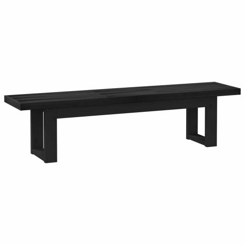 Пейка за хранене NOAIN 160 x 41 x 45 см Масивна боровина Черно