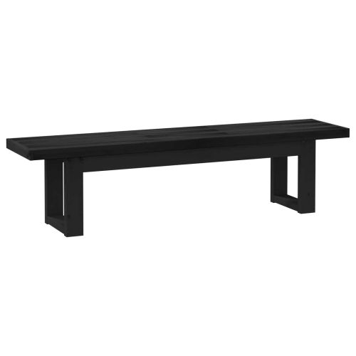 Пейка за хранене NOAIN 160 x 41 x 45 см Масивна боровина Черно